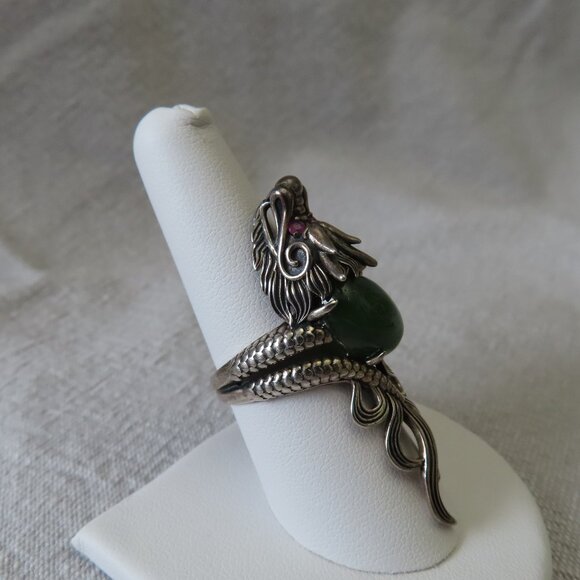 Jade Dragon ring - Picture 1 of 4
